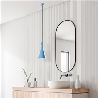 Metal Sıvama Tekli Sarkıt Mavi Tom-3541-Lıghtblue
