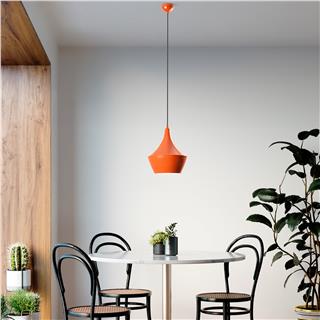 Metal Sıvama Tekli Sarkıt Pütürlü Siyah Tom-3551-Orange