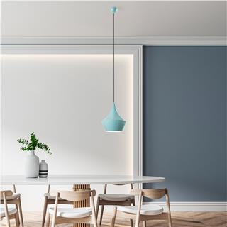 Metal Sıvama Tekli Sarkıt Pütürlü Siyah Tom-3551-Turquoıse