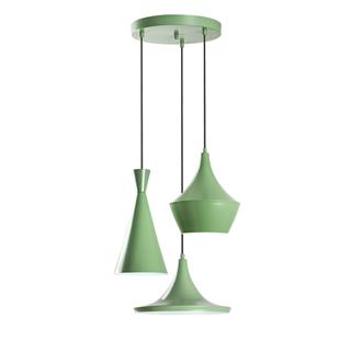 Metal Sıvama 3Lü Tepsi Sarkıt Green Tom-3556-Mıntgreen
