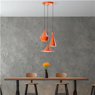 Metal Sıvama 3Lü Tepsi Sarkıt Orange Tom-3556-Orange