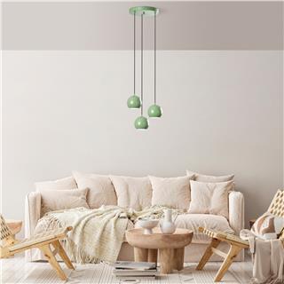 Metal Sıvama 3Lü Tepsi Sarkıt Green Top-15-241-1-Mıntgreen