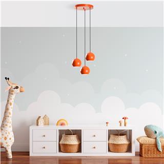 Metal Sıvama 3Lü Tepsi Sarkıt Orange Top-15-241-1-Orange
