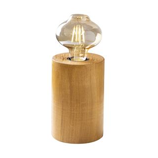 Ahşap Tekli Masa Lambası Natural Ahşap Torna-Nt-128