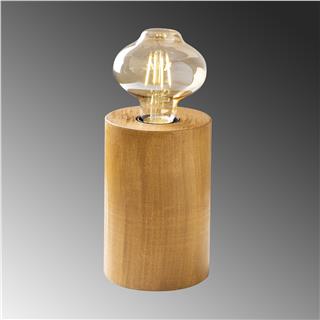 Ahşap Tekli Masa Lambası Natural Ahşap Torna-Nt-128