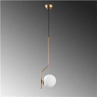 Camlı Tekli Sarkıt Parlak Gold Tulıp-13819