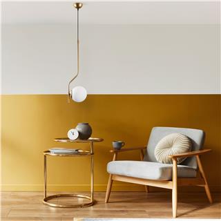 Camlı Tekli Sarkıt Parlak Gold Tulıp-13819