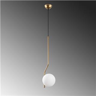 Camlı Tekli Sarkıt Parlak Gold Tulıp-13819
