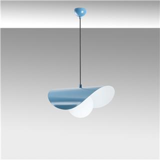 Camlı Tekli Sarkıt Mavi Vatoz-Nus-2866-Lıghtblue