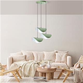 Camlı 3Lü Tepsi Sarkıt Green Vatoz-Nus-6141-Mıntgreen