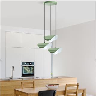 Camlı 3Lü Tepsi Sarkıt Green Vatoz-Nus-6141-Mıntgreen