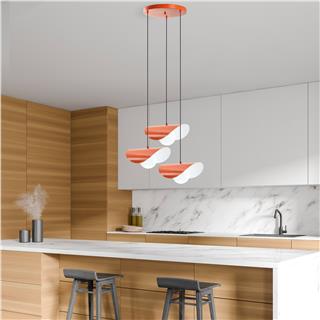 Camlı 3Lü Tepsi Sarkıt Orange Vatoz-Nus-6141-Orange
