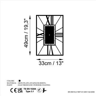 Metal Duvar Dekorları Watch-047