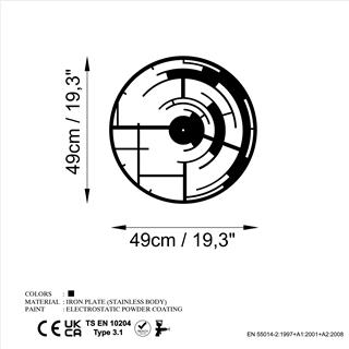 Metal Duvar Dekorları Watch-057