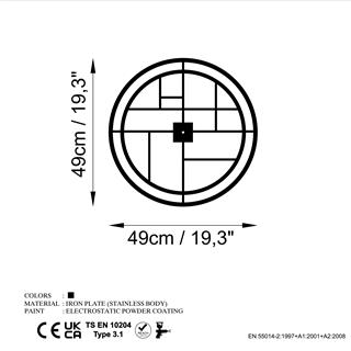 Metal Duvar Dekorları Watch-072