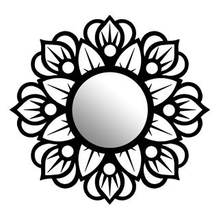 Metal Duvar Dekorları Pütürlü Siyah Wm-010