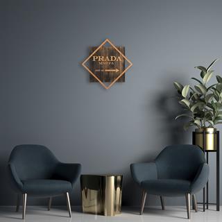 Wt-018-Copper Metal Ahşap Duvar Panoları Wt-018-B