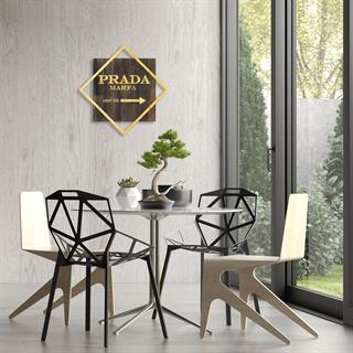 Wt-018-Gold Metal Ahşap Duvar Panoları Wt-018-A