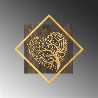 Wt-025-Gold Metal Ahşap Duvar Panoları Wt-025-A
