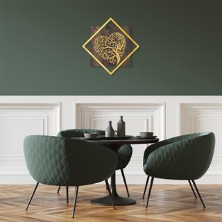 Wt-025-Gold Metal Ahşap Duvar Panoları Wt-025-A