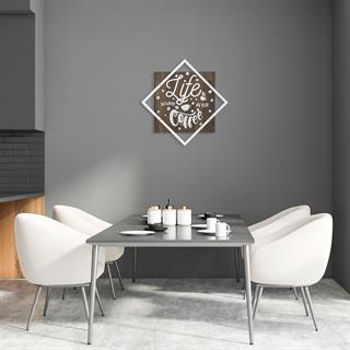 Wt-037-Sılver Metal Ahşap Duvar Panoları Wt-037-C