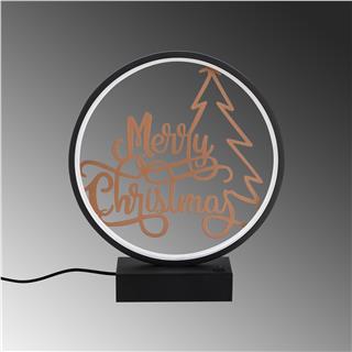 Masa Aydınlatması Pütürlü Siyah Bakır Boya Xmas-034