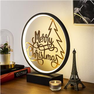 Masa Aydınlatması Pütürlü Siyah Bakır Boya Xmas-034