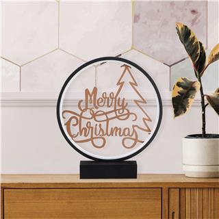 Masa Aydınlatması Pütürlü Siyah Bakır Boya Xmas-034