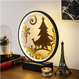 Masa Aydınlatması Pütürlü Siyah Bakır Boya Xmas-035