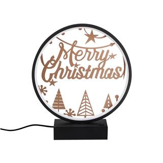 Masa Aydınlatması Pütürlü Siyah Bakır Boya Xmas-036
