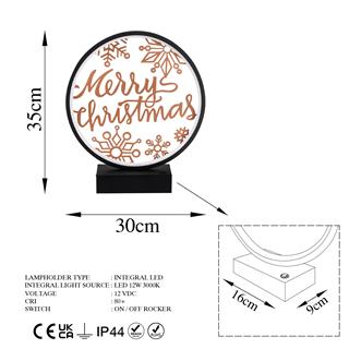 Masa Aydınlatması Pütürlü Siyah Bakır Boya Xmas-037