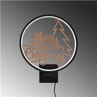 Duvar Aydınlatması Pütürlü Siyah Bakır Boya Xmas-042