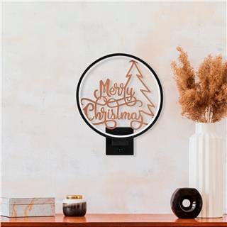 Duvar Aydınlatması Pütürlü Siyah Bakır Boya Xmas-042