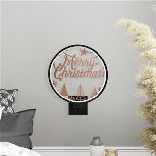 Duvar Aydınlatması Pütürlü Siyah Bakır Boya Xmas-044