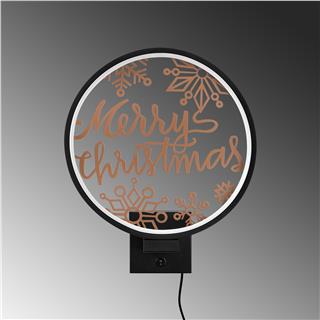 Duvar Aydınlatması Pütürlü Siyah Bakır Boya Xmas-045