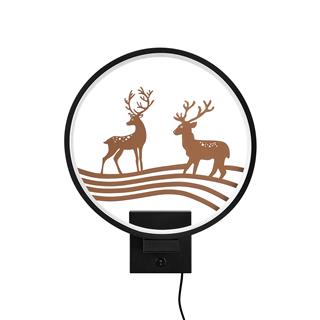 Duvar Aydınlatması Pütürlü Siyah Bakır Boya Xmas-046