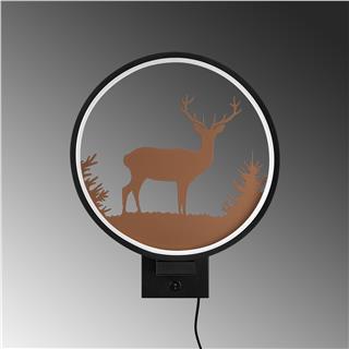 Duvar Aydınlatması Pütürlü Siyah Bakır Boya Xmas-047
