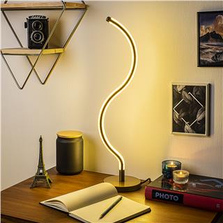 LedLi Masa Lambası Parlak Gold Yılan-13277