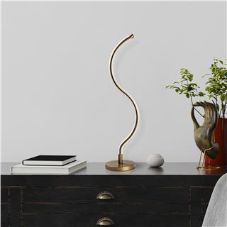 LedLi Masa Lambası Parlak Gold Yılan-13277