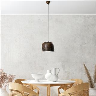 Metal Sıvama Tekli Sarkıt Vintage Silver Yozgat-N-1409-Retro