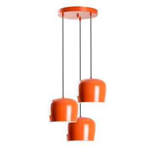 Metal Sıvama 3Lü Tepsi Sarkıt Turuncu Beyaz Yozgat-N-1413-Orange