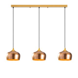 Metal Sıvama 3Lü Sıralı Sarkıt Patine Gold Z10-213