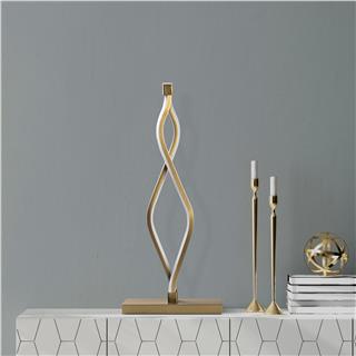 LedLi Masa Lambası Parlak Gold Zozo-13292