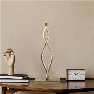 LedLi Masa Lambası Parlak Gold Zozo-13292