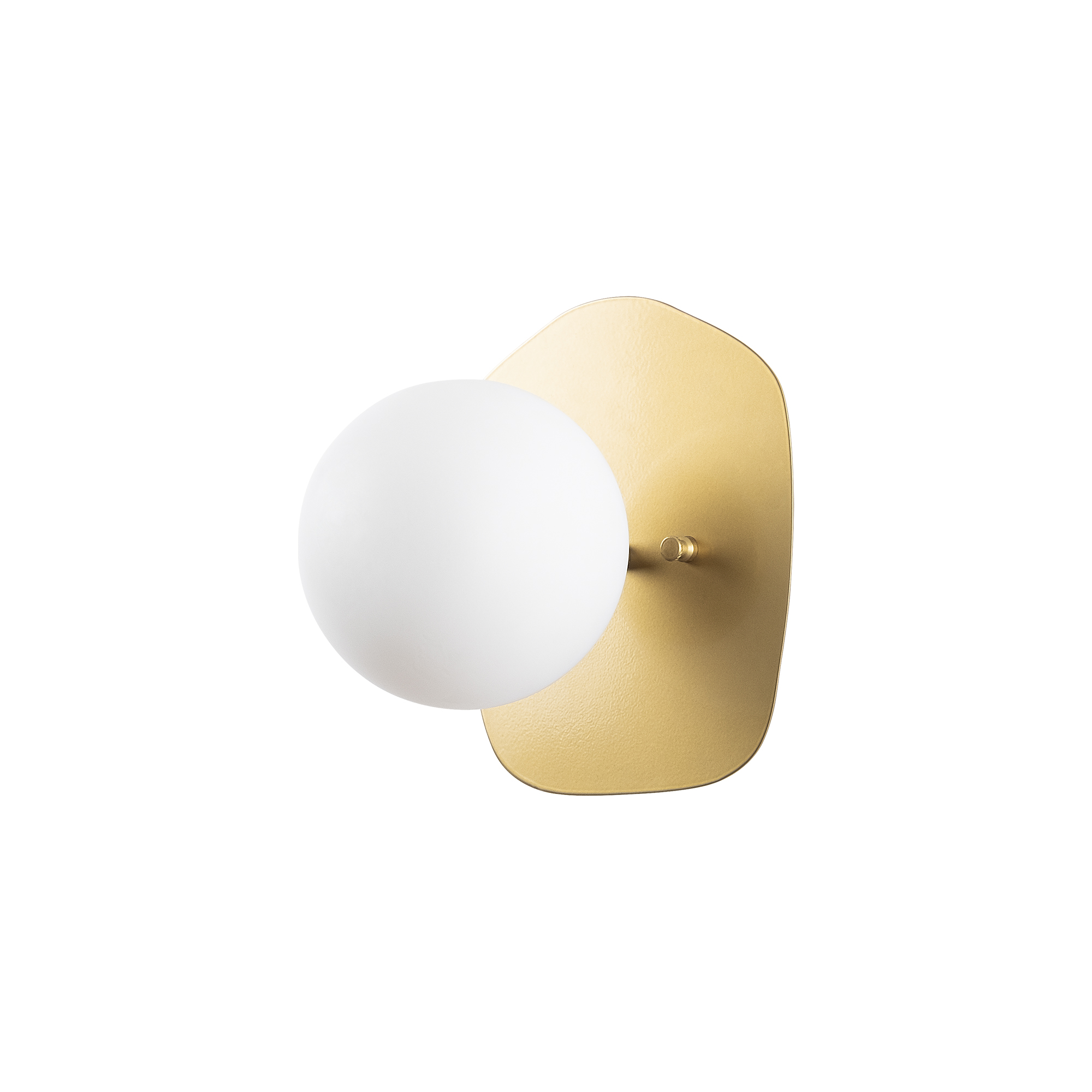 Camlı Tekli Aplik Parlak Gold Well-11670
