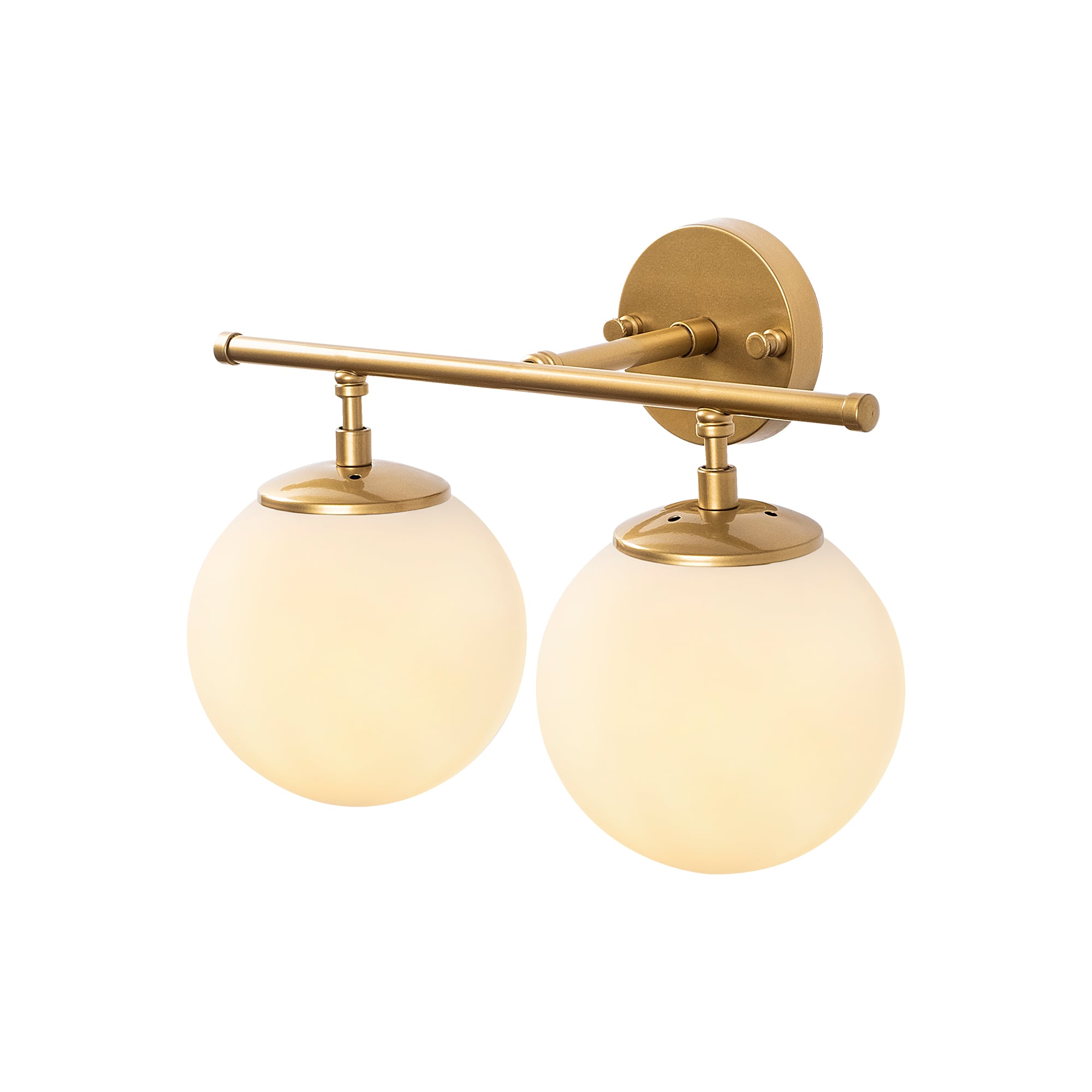 Camlı 2'Li Aplik Parlak Gold Roe-10735