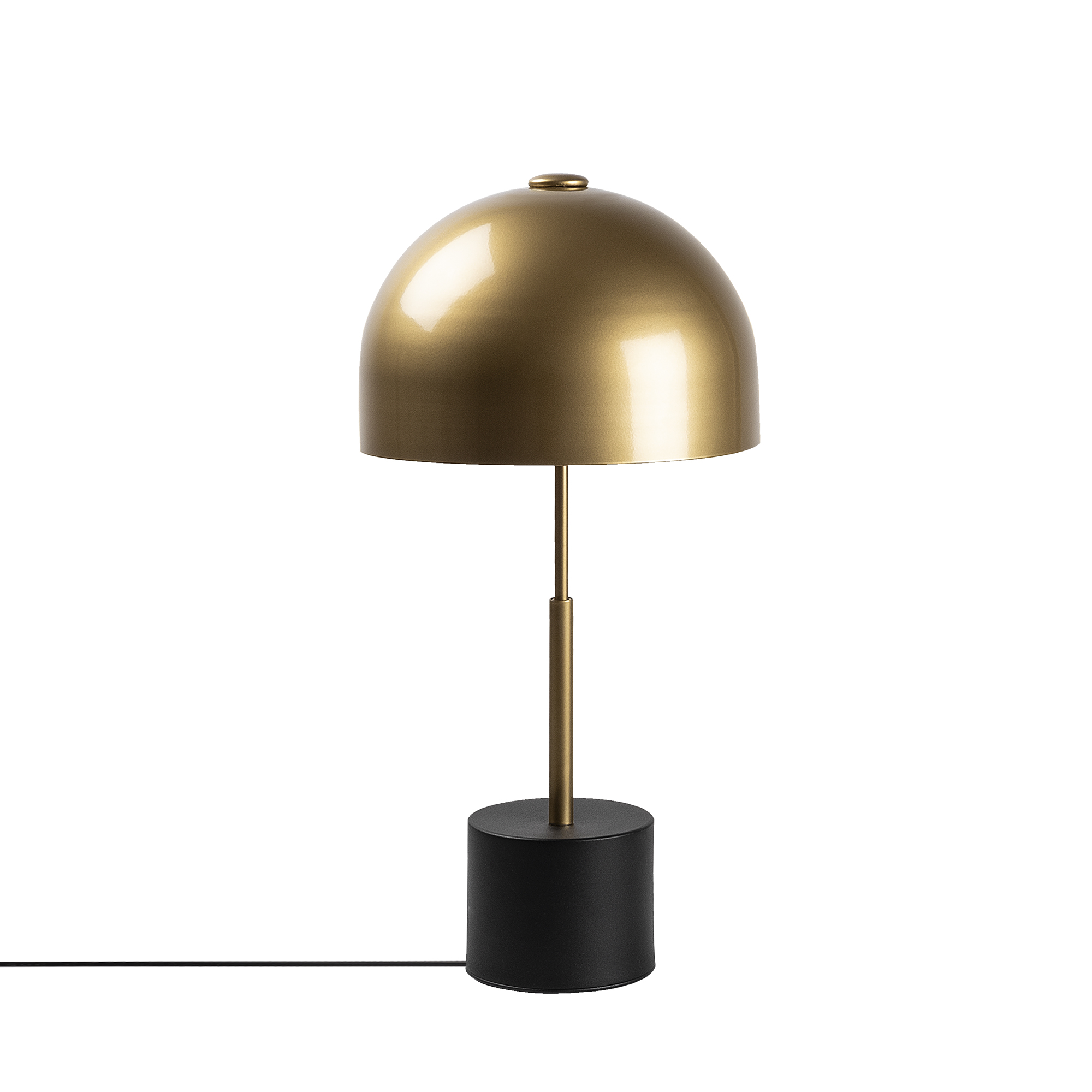 Metal Sıvama Tekli Masa Lambası Parlak Gold Mıxed-11496