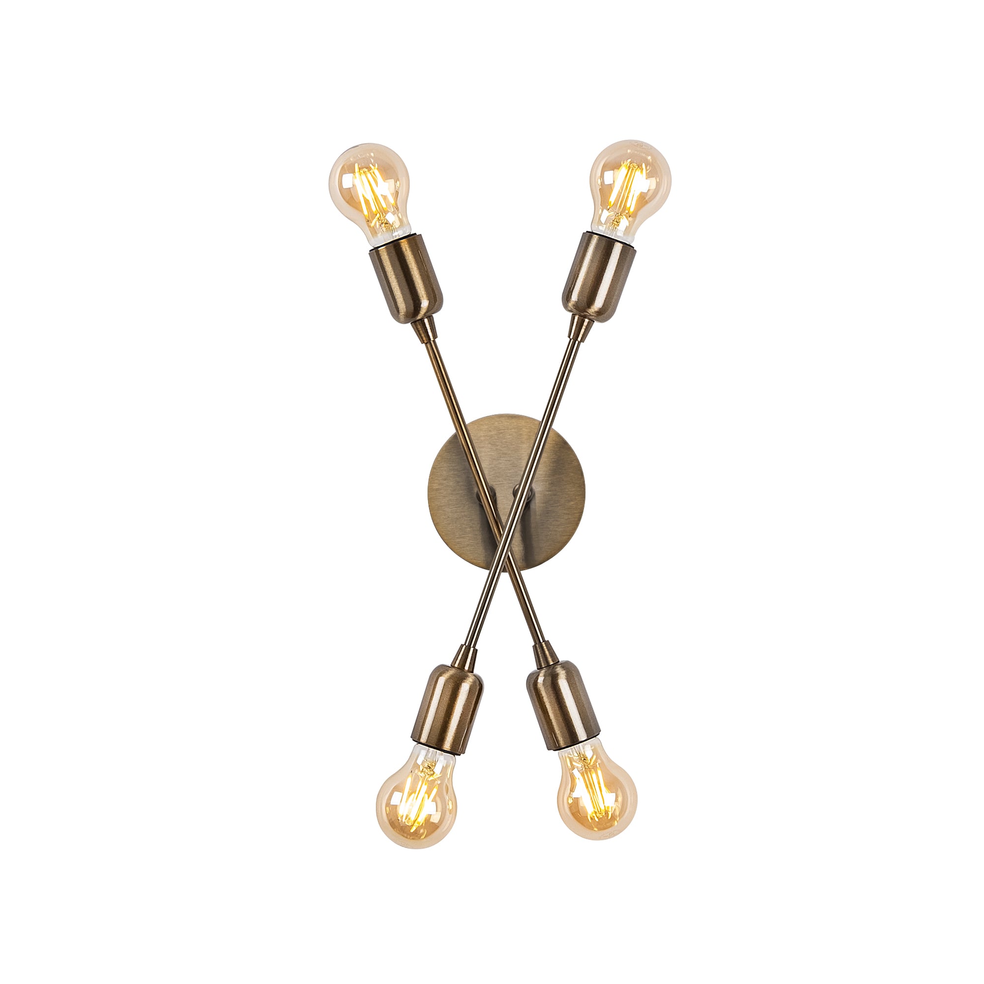 Rustik 4'Lü Aplik Eskitme Fleur-Nuw-3404