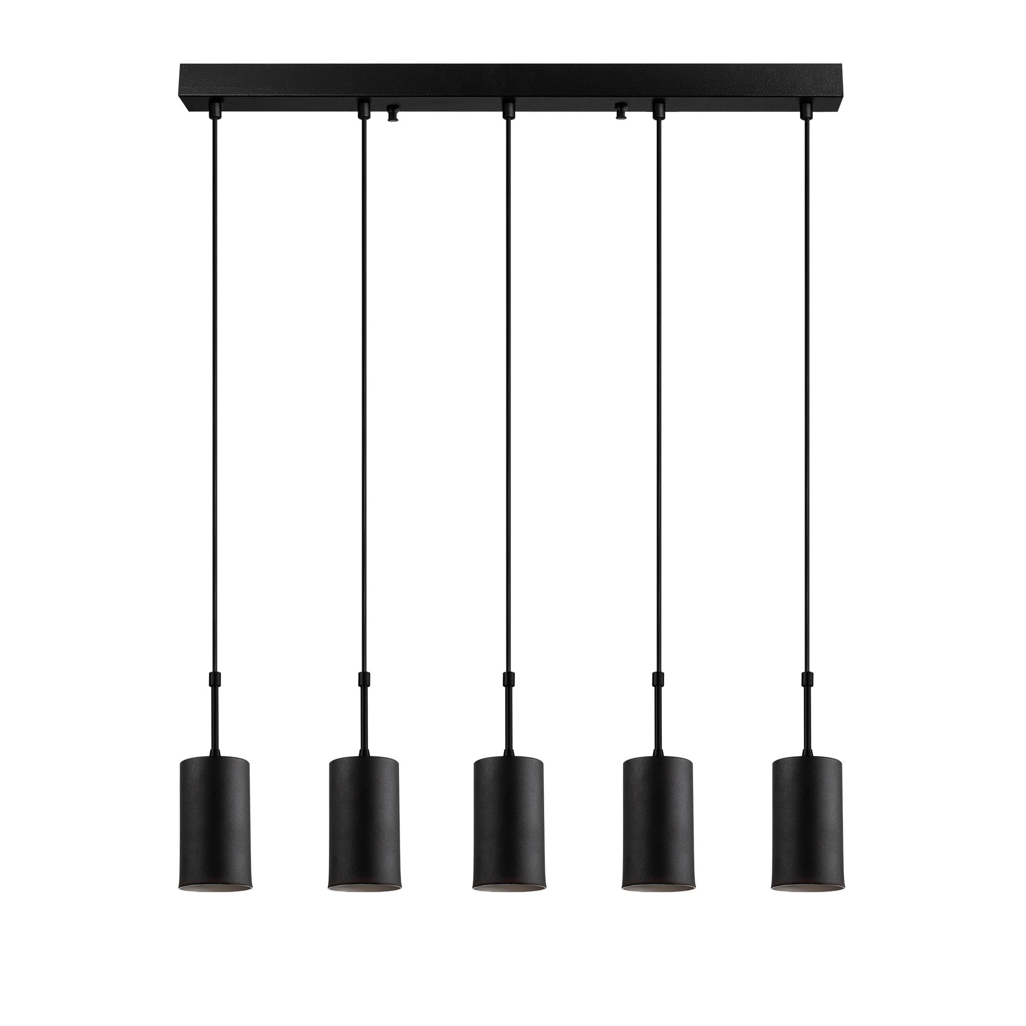 Metal Sıvama 5'Li Sıralı Sarkıt Pütürlü Siyah Sılındırkem-Asr-005