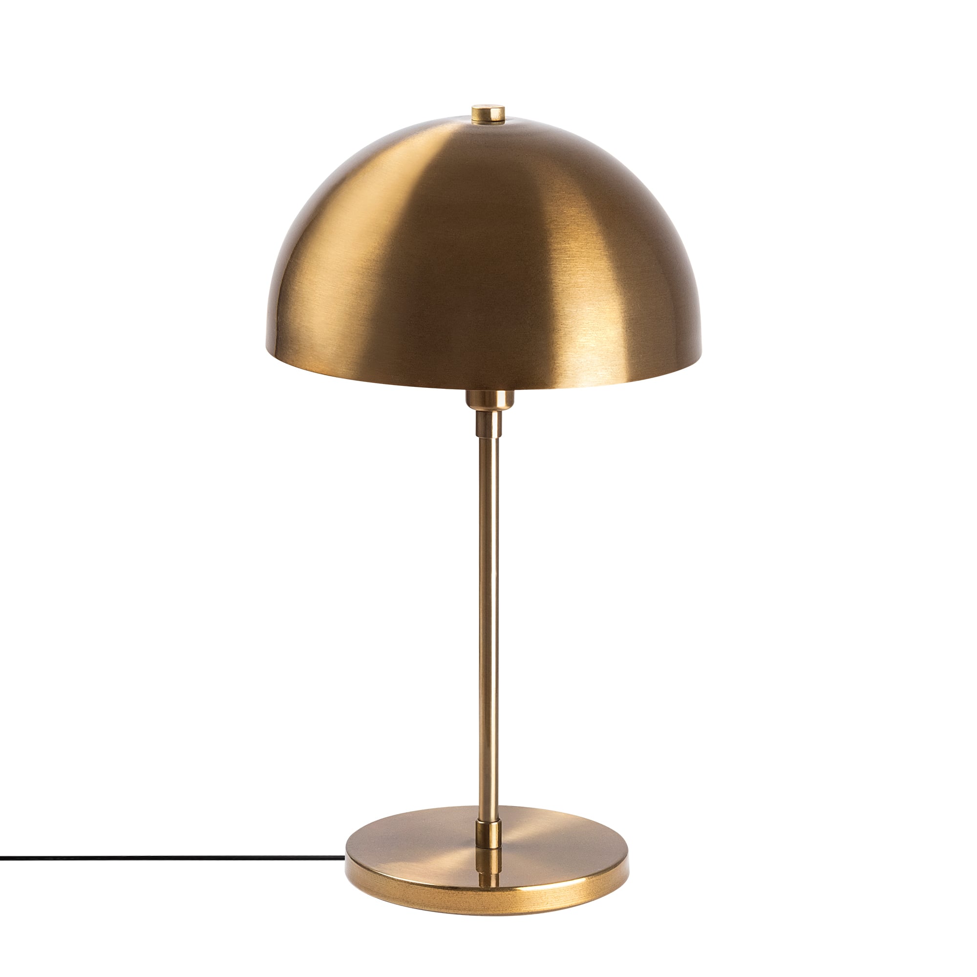 Metal Sıvama Tekli Masa Lambası Parlak Gold Varzan-10857